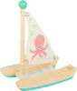 small Foot Wasserspielzeug Katamaran Oktopus aus Holz, Produktbild-Vorschau 4