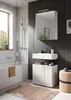 Vira meuble sous lavabo 2 portes blanc brillant, blanc. Voir les images du produit 5