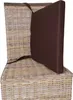 MiaMöbel Sitzkissen 46x5x42 cm Landhausstil 100% Baumwolle Produktbild-Vorschau 2