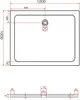 Duschtasse 120 x 100 cm (schwarz) Produktbild-Vorschau 2