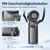 Tragbarer Handventilator 6000mAh mit LED Display & Produktbild-Vorschau 6