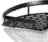 A close-up, black and white shot of a black corner shelf with water droplets on it. Náhľad obrázku produktu