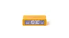 A yellow digital alarm clock is shown against a white background. Podgląd zdjęcia produktu