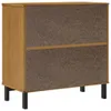 vidaXL Sideboard mit Glastür FLAM 80x40x80 cm Massivholz Produktbild-Vorschau 7