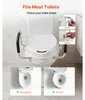 Toilettensitzerhöhung mit Deckel, gepolsterte Armlehnen, Produktbild-Vorschau 3