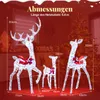 COSTWAY 3-delige LED-rendierfamilie, kerstverlichting met Productafbeelding-voorbeeld 3