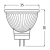 Technical drawing of an LED light bulb with dimensions. Anteprima dell’immagine prodotto
