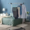 Relaxdays Mehrfach Hosenbügel, 4er Set, S-Form, 5 Stangen, Produktbild-Vorschau 5