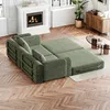 Sofa rozkładane typu "chenille" 2 w 1, z schowkiem w Podgląd zdjęcia produktu 5
