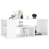 vidaXL Table basse blanc brillant 100x50x40 cm bois Voir les images du produit 3