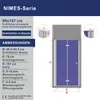 AQUABATOS Nischentür Falttür 90 x 187 cm Drehfalttür Produktbild-Vorschau 2