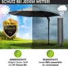 Alu Ampelschirm 360cm grau Produktbild-Vorschau 5