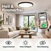 48W 50CM Led stropní světlo černé stmívatelné 3 barevné Náhled obrázku produktu 7