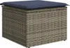 vidaXL Sofa Set mit Kissen 9 pcs Grau Poly-Rattan Produktbild-Vorschau 7