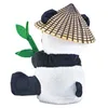 Plüsch Laber-Panda Bao Bao mit Hut und Bambus 145x12x18cm Produktbild-Vorschau 4