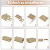 XINZI 20x boîtes à chaussures marron-blanc - empilables, Voir les images du produit 7