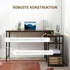 HOMCOM Computertisch Bürotisch platzsparend Spanplatte Produktbild-Vorschau 7