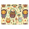 MuchoWow® Mauspad Mousepad Eule - Kopfhörer - Muster 40x30 Produktbild-Vorschau 1