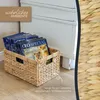 Aufbewahrungskorb geflochten aus Wasserhyazinthe passend für Billy Regal HMF 37249-S4 Produktbild-Vorschau