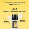 COSRX Advanced Snail Radiance Dual Essence 80ml: Sérum Vista previa de la imagen del producto 4