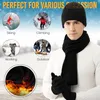 Omgoods - Warm Gebreide Winterset voor Mannen met Beanie, Productafbeelding-voorbeeld 3
