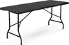 A black folding table against a white background. Náhľad obrázku produktu