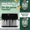 ProfiCook Heißluftfritteuse | Zeitgleich-fertig-System | 9L Produktbild-Vorschau 4