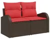 Möbel Gartensofa-set mit Kissen mit Speicher 7 pcs Braun Produktbild-Vorschau 4