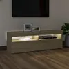 The Living Store TV-Schrank mit LED-Leuchten Sonoma-Eiche Produktbild-Vorschau 4