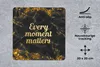 MuchoWow® Mauspad Mousepad Zitat - Gold - Glitter - Marmor Produktbild-Vorschau 2