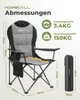 Campingstuhl faltbar Hochlehner – gepolsterter Produktbild-Vorschau 2
