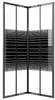 vidaXL Duschkabine mit Streifen ESG 80x80x180 cm Schwarz Produktbild-Vorschau 10