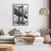 Gerahmtes Poster - Schwarzer Rahmen - Manhattan Brücke Produktbild-Vorschau 7