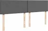 vidaXL Boxspringbett mit Matratze Dunkelgrau 200x200 cm Produktbild-Vorschau 7