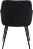 Stuhl 6er-Set - Stoff & Metall - Schwarz - HEKA Produktbild-Vorschau 3
