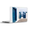 MuchoWow® Laptop Aufkleber Sticker Cover Tür - Blau - Weiß Produktbild-Vorschau 1