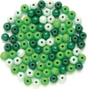 GLOREX Holzperlen Grüntöne grün Ø12mm 28 Stück Produktbild-Vorschau 1