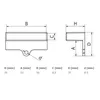 Technical drawings with dimensions of a product. Produktbild-Vorschau