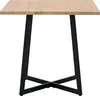 Homestyle4u Jedálenský stôl 80x80 cm dub kov čierny Náhľad obrázku produktu 8