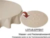 Tischdecke rund 160 cm beige natur Leinenoptik Lotuseffekt Produktbild-Vorschau 3