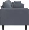 vidaXL Sofa Dunkelgrau 250 x 77 x 76 cm Samt Produktbild-Vorschau 5