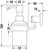 DURAVIT 0099161000 Dávkovač mydla D-Code na montáž na Náhľad obrázku produktu 3