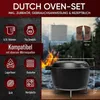 GUSSKÖNIG Dutch Oven - 2in1 Marmite en fonte calcinée 4,8L Voir les images du produit 9