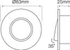 LED Einbaustrahler Spots Ø70mm Schwenkbar Silber Produktbild-Vorschau 4