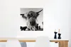 MuchoWow® Poster Schottischer Highlander - Schwarz - Weiß - Produktbild-Vorschau 5