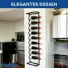 DanDiBo Portabottiglie da parete in metallo nero 240403 Anteprima dell’immagine prodotto 3
