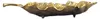 WOHNLING Dekoschale Blatt Aluminium Gold Schale 67cm Produktbild-Vorschau 5