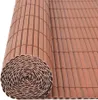 vidaXL Zahradní plot oboustranný PVC 90 x 500 cm hnědý Náhled obrázku produktu 4
