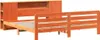 vidaXL Massivholzbett ohne Matratze Wachsbraun 200x200 Produktbild-Vorschau 3