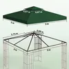Vervangend dak voor metalen tuinpaviljoen, partytent, Productafbeelding-voorbeeld 3